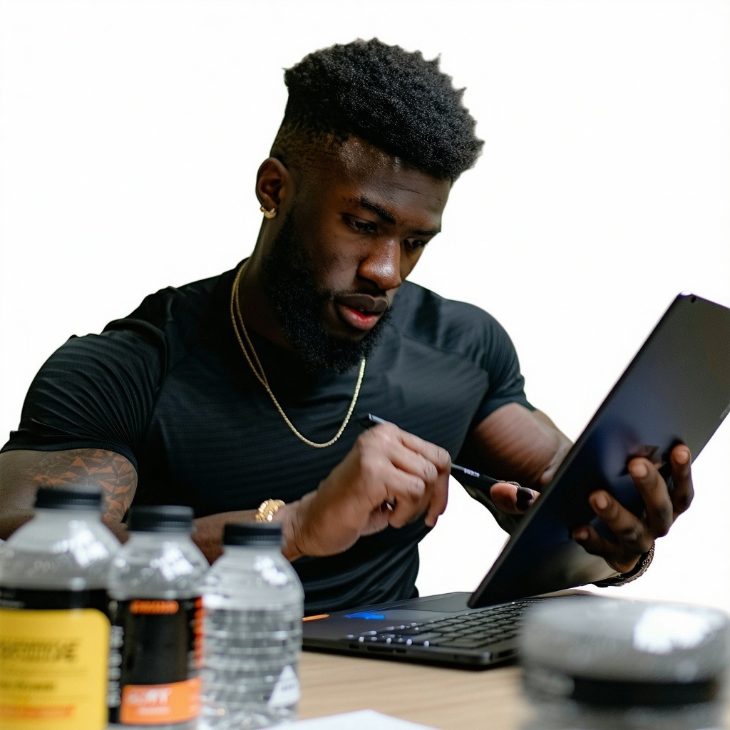 a professinal athlete creating a product